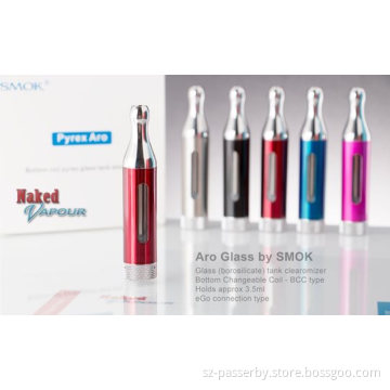 Hottest Aro Tank 1.8ohm/2.4ohm/3.0ohm Smok Pyrex Glass Aro Tank